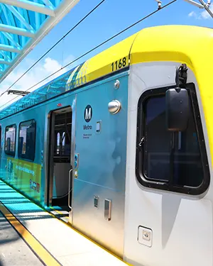 Transportation Services image of subway train